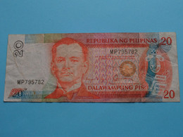 20 Piso - 1986 ( Voir / See > Scans ) Circulated ! - Filippijnen