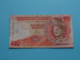 10 Sepuluh Ringgit ( 19.. ) MALAYSIA ( Voir / See > Scans ) Circulated ! - Malasia