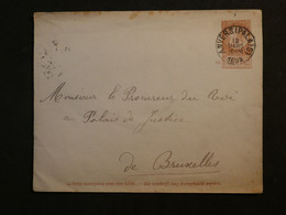 BI 17  BELGIQUE BELLE LETTRE   ENTIER  1895 ANVERS   A  BRUSSELS  ++AFFR.  PLAISANT - Other & Unclassified