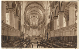 CANTERBURY, Cathedral, The Choir (Publisher - Shoesmith And Etheridge) Date - Unknown, Unused - Canterbury