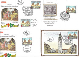 2236n: Österreich 1986, Georgenberger Handfeste, Wappen Heraldik 4470 Enns, Leopold V., Div. Stempel Auf FDCs/ MKs - Enns