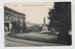 POSEN - POSEN / POZNAN, Bezirkskommando & Kaiser Wilhelm Denkmal - Posen