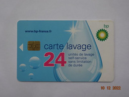 CARTE A PUCE CHIP CARD LAVAGE AUTO BP 24 UNITES - Car-wash