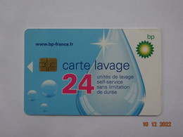 CARTE A PUCE CHIP CARD LAVAGE AUTO BP 24 UNITES - Car Wash Cards