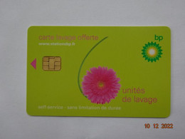CARTE A PUCE CHIP CARD LAVAGE AUTO BP OFFERTE 6 UNITES - Car Wash Cards