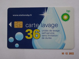 CARTE A PUCE CHIP CARD LAVAGE AUTO BP 36 UNITES - Car-wash