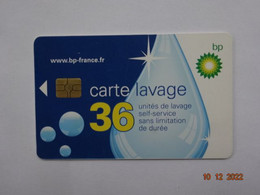 CARTE A PUCE CHIP CARD LAVAGE AUTO BP 36 UNITES - Car-wash