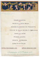 REIMS MENU CHAMPAGNE G H MUMM Et Co Societe Vinicole De Champagne Successeur 205 Mmx140 Mm Clas 28  N0137 - Menus