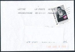 France-IDTimbres - Coluche Les Restaurants Du Coeur - YT IDT 13 Sur Lettre Du 05-01-2011 - Lettres & Documents