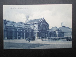 CP BELGIQUE (V2210) CHARLEROI (2 Vues) La Gare Du Sud - 1931 - Charleroi
