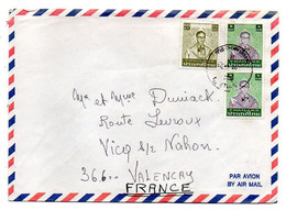 Thailande - Lettre De Thailande   Pour  VICQ SUR NAHON --36 (France) - Tps Divers   Sur Lettre.. .  . - Thailand