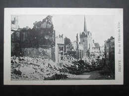 Delcampe - CP BELGIQUE (V2210) HERVE (2 Vues) Rue De L'Hôtel De Ville - Editeur Georges Basse Sauvenière 21 - Herve
