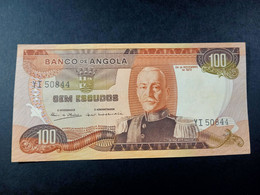 ANGOLA 100 ESCUDOS P 101 1972 AUNC SC- NUEVO- - Angola