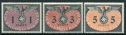 GENERAL GOVERNMENT 1940 Official Large Format 1-5 Zl. MNH / **.   Michel Dienst  13-15 - Algemene Overheid