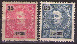 FUNCHAL 1898 LOT King Carlos Mouchon  MH* - Funchal