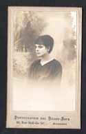 Photo D'une Jeune Fille (photographie Des Beaux Arts 50 Rue Sadi Carnot 07 ANNONAY) Sur Carton De 6,5 X 10,5 Cm - Genealogy