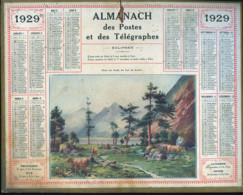 001 - ALMANACH DES POSTES ET DES TELEGRAPHES De 1929 - Grossformat : 1921-40