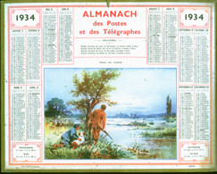 ALMANACH DES POSTES ET DES TELEGRAPHES De 1934 - Tamaño Grande : 1921-40