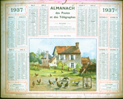 ALMANACH DES POSTES ET DES TELEGRAPHES De 1937 - Formato Grande : 1921-40