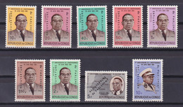 CONGO 1961, Sc #396-404, President Joseph Kasavubu, MH - Unused Stamps