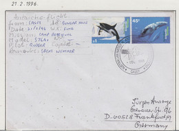 AAT Casey Antarctic Flight From Casey To Bunger Hills 21.2.1996 (CA190C) - Lettres & Documents