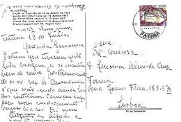 Portugal & Marcofilia, Aljustrel,  Apparition Of August 19 Place, 1917, Fatima To Lisbon 1973 (9799) - Brieven En Documenten