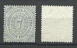 Norddeutscher Postbezirk 1862 Michel 22 (*) Ohne Gummi/mint No Gum - Nuovi