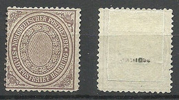 Norddeutscher Postbezirk 1869 Michel 24 (*) Ohne Gummi/mint No Gum - Ungebraucht