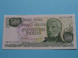 500 Quinientos Pesos ( Voir / See > Scans ) UNC ! - Argentinien