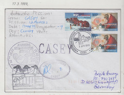 AAT Casey Antarctic Flight Casey 17 MAR 1999 Ca Casey ,(CA194A) - Briefe U. Dokumente