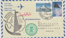 AAT Casey Antarctic Flight Personnel Transfer Change-over  Ca Casey 12 JAN 1997,(CA193B) - Covers & Documents