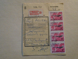 D191930  Hungary  - Parcel Delivery Note - Many Stamps  Tokod  1987 - Paquetes Postales