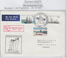 AAT Casey "Antarctic Air Transport"  Start Building Airfield Ca Casey 26 DEC 2001 (CA194) - Lettres & Documents