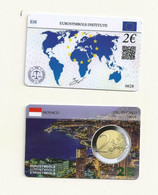 CARTE DE COLLECTION SANS PIECE MONACO EUROSYMBOLES INSTITUTE ESI ID CARD 2021. - Monaco