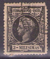 FERNANDO POO 1900 Mi 68 ALFONSO XIII USED - Fernando Po