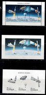 SWEDEN 1991 EUROPA CEPT SPACE BLOCK+BLOCK IMPERF+BLOCK PROOF MI No 1663-5 MNH VF!! - Plaatfouten En Curiosa