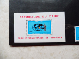 Zaire  Bloc Blok Bl 35  Neuf ** Mnh Parfait Perfect ( 1979 ) Kinshasa Foire - Ongebruikt