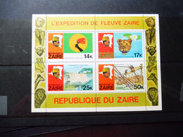 Zaire Bloc 30 B Dentelé  Mnh Neuf ** Perfect Parfait ( 1979 ) Expedition Fleuve Zaire - Unused Stamps