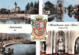 21 - MIREBEAU-SUR-BEZE - Multi-Vues Colorisée En 4 Beaux Plans - Mirebeau