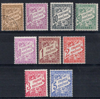 Monaco Timbres Taxe N°18 à 26 Neufs Charnières Sauf N°18 Oblitéré TB  Cote 32€50 - Used Stamps