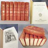 ++ OEUVRES COMPLETES DE LA FONTAINE EN 7 VOLUMES + Fables Louis Moland - 1801-1900