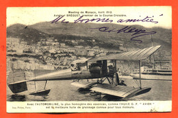 CPA Monaco " Meeting De Monaco Avril 1913 - Aviateur Bréguet , Premier De La Course Croisière " - Haven