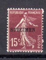 France Specimen Yvert 189 ** Neuf Sana Charniere - Specimen
