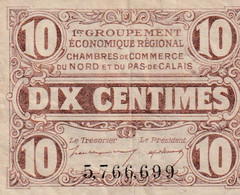 Billet De Nécessité - CHAMBRE DE COMMERCE Du NORD Et Du PAS De CALAIS - DIX CENTIMES - Sonstige – Europa