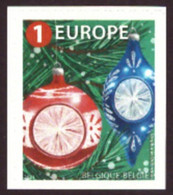 Belgique 2021 - Christmas - Timeless Decoration " 1x EUROPE"-MNH- (self-adhesive) - Unused Stamps