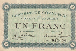 Billet De Nécessité - CHAMBRES DE COMMERCE De LONS - LE - SAUNIER  : UN FRANC - Otros – Asia