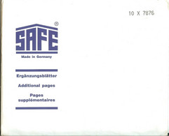 SAFE/I.D. - Feuilles COMPACT Pour CARNETS De Format 55x117 Mm (Jaunies) ( Réf.7876 ) - Für Klemmbinder