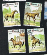 SAN MARINO - UN 1927.1930   -  2003 CAVALLI CAMPIONI DELL' IPPICA (COMPLET SET OF 4)    - USED° - Used Stamps