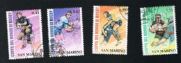 SAN MARINO - UN 1958.1961   -  2003 RUGBY: COPPA DEL MONDO   (COMPLET SET OF 4)    - USED° - Gebraucht