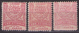 EASTERN ROMELIA Mi III B,DIFFERENT COLOR MNH**,MH* - Eastern Romelia